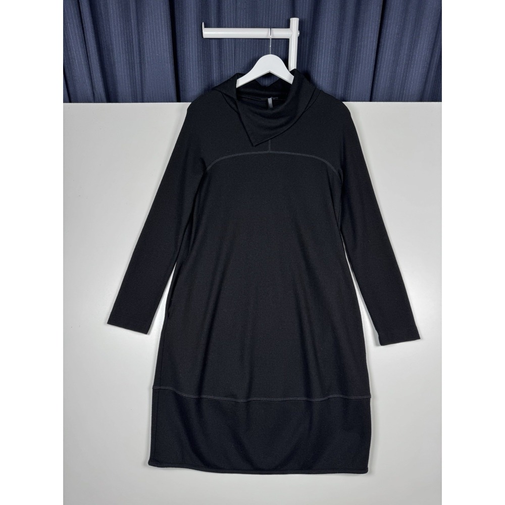 Oska Black Wool Longsleeve Dress - Women's size 1